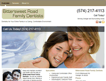 Tablet Screenshot of bittersweetroadfamilydentists.net