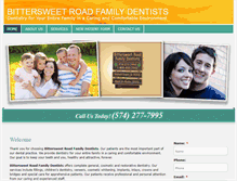 Tablet Screenshot of bittersweetroadfamilydentists.com